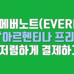 에버노트 ‘아르헨티나 프리미엄’으로 저렴하게 결제하기